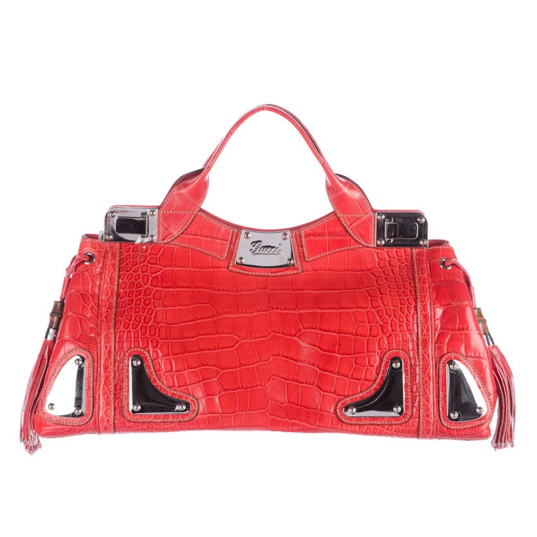 red gucci satchel