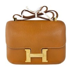 Retro Hermes Tan Epsom Constance