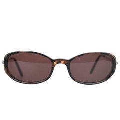 CARTIER Paris Brown Rectangular Small Sunglasses 53-19 135mm NOS