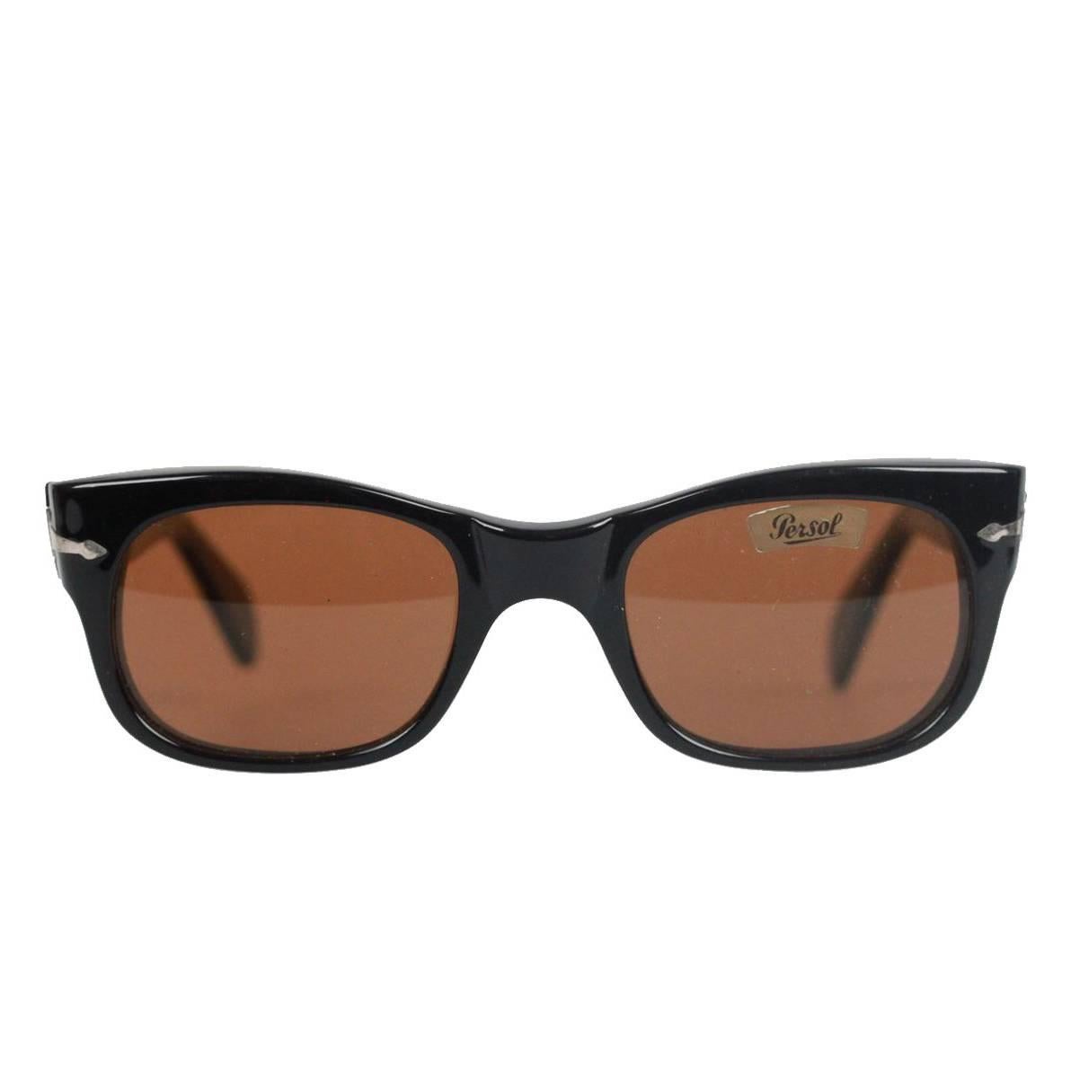 PERSOL Meflecto RATTI Vintage Black 69202-50 Sunglasses 135mm NOS For Sale  at 1stDibs | persol ratti 69202