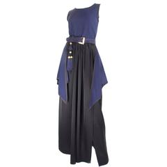Yves Saint Laurent Ensemble in Navy and Black 10