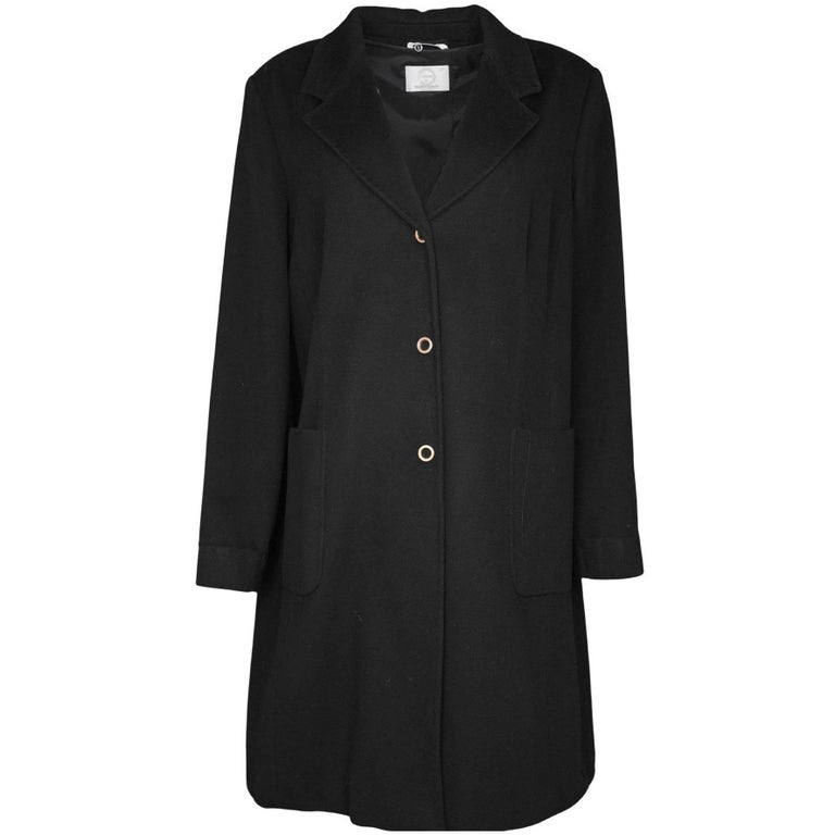 Voyage By Marina Rinaldi Plus Size Black Wool Coat Sz 27 For Sale at ...