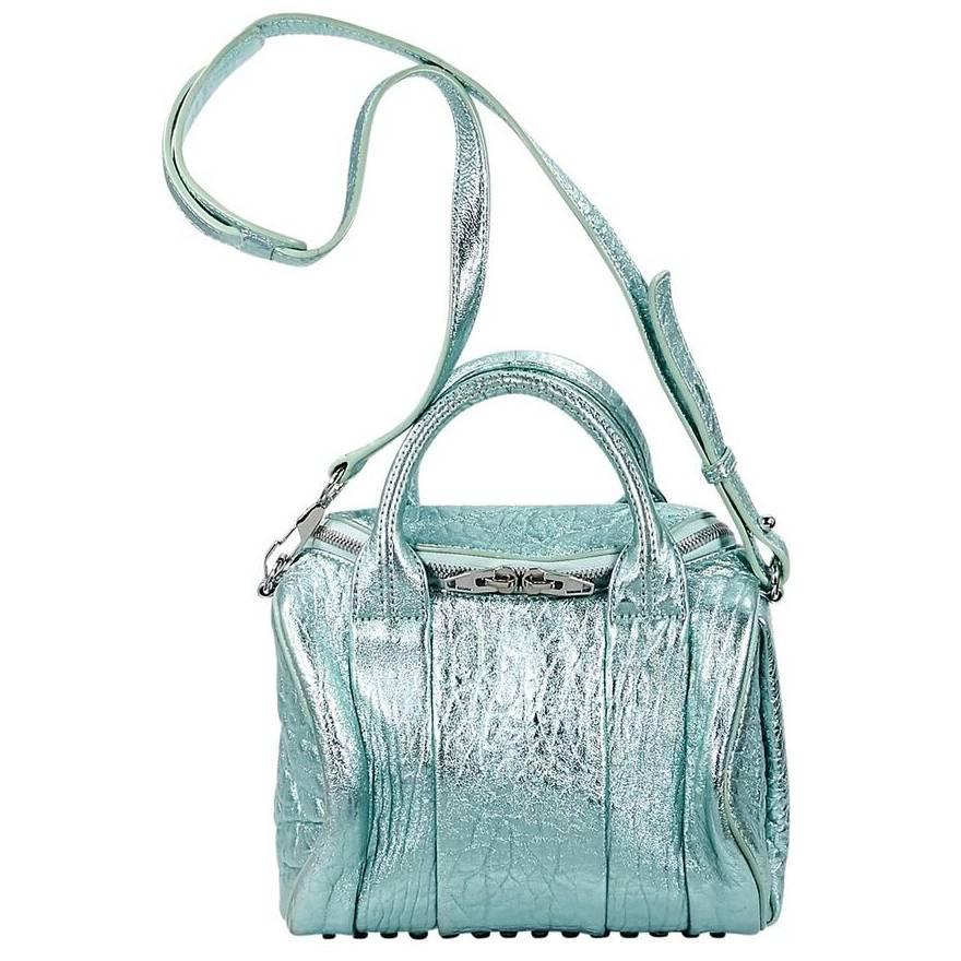 Alexander Wang Metallic Teal Mini Rockie Bag For Sale at 1stDibs