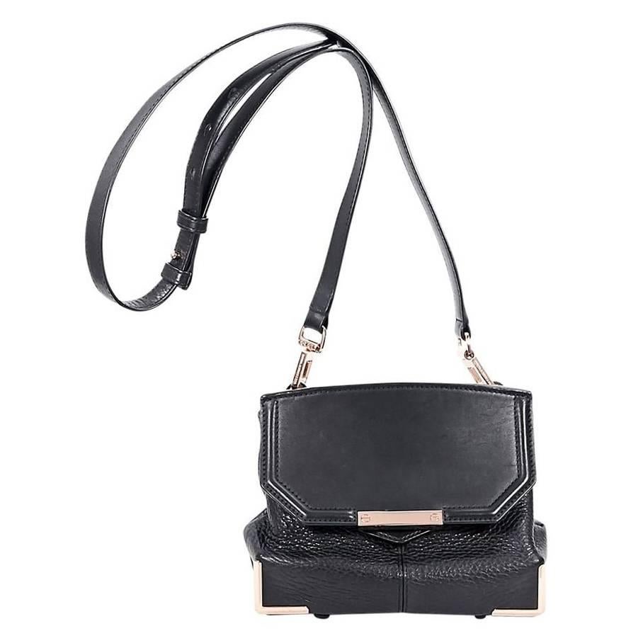 Alexander Wang Black Leather Marion Crossbody Bag