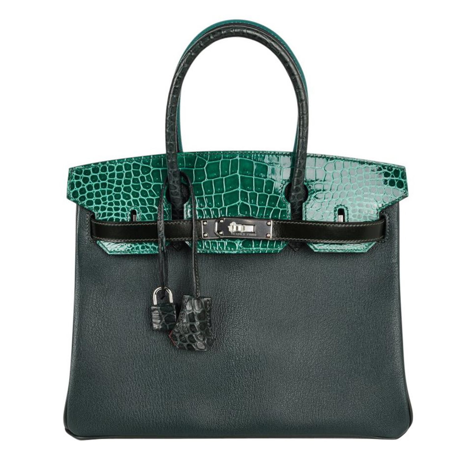 Green croc birkin price Clearance