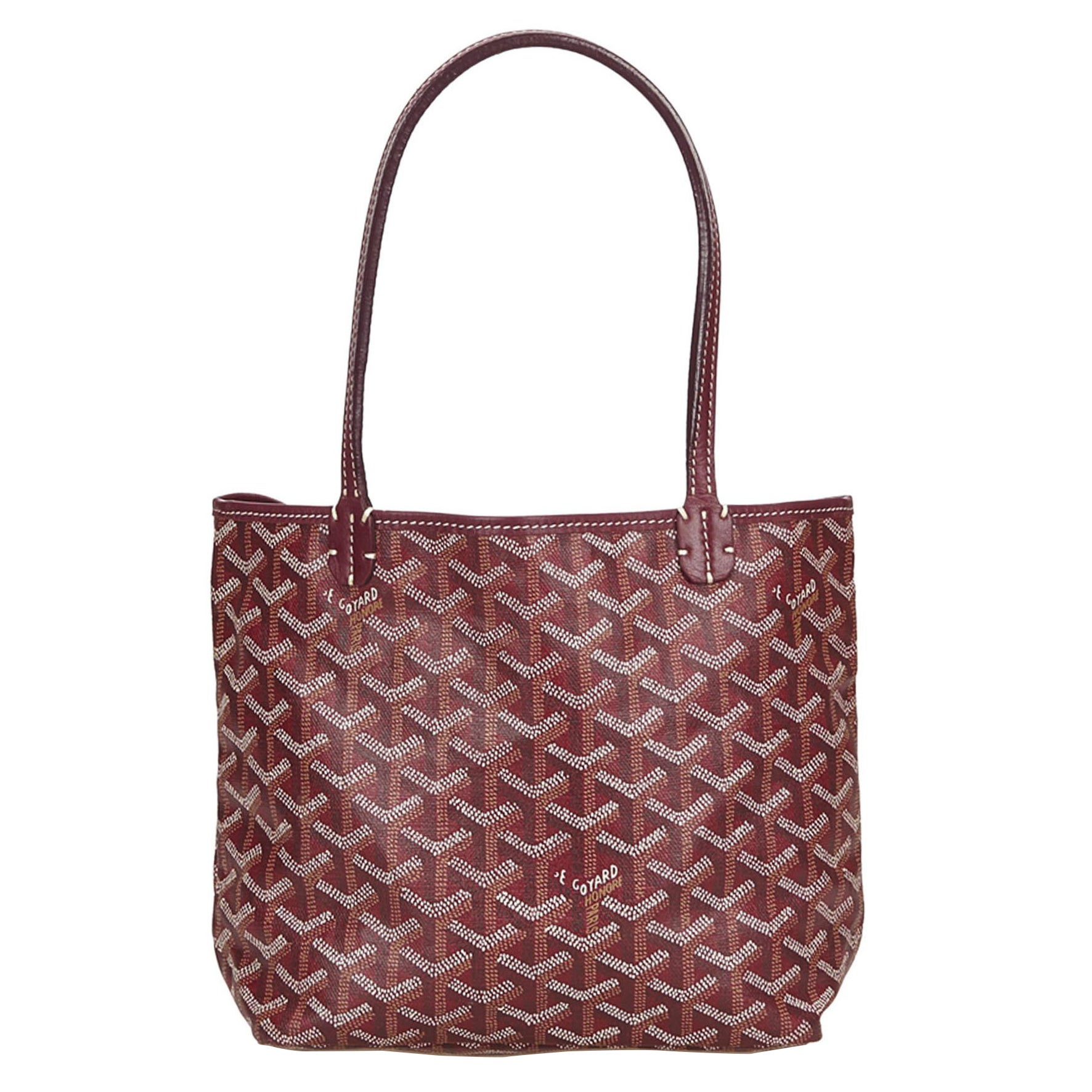 Goyard Red And Bordeaux Saint Louis Jr Tote Bag At 1stdibs