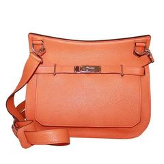 Hermes Orange Crossbody Jypsiere 28 cm - circa 2012