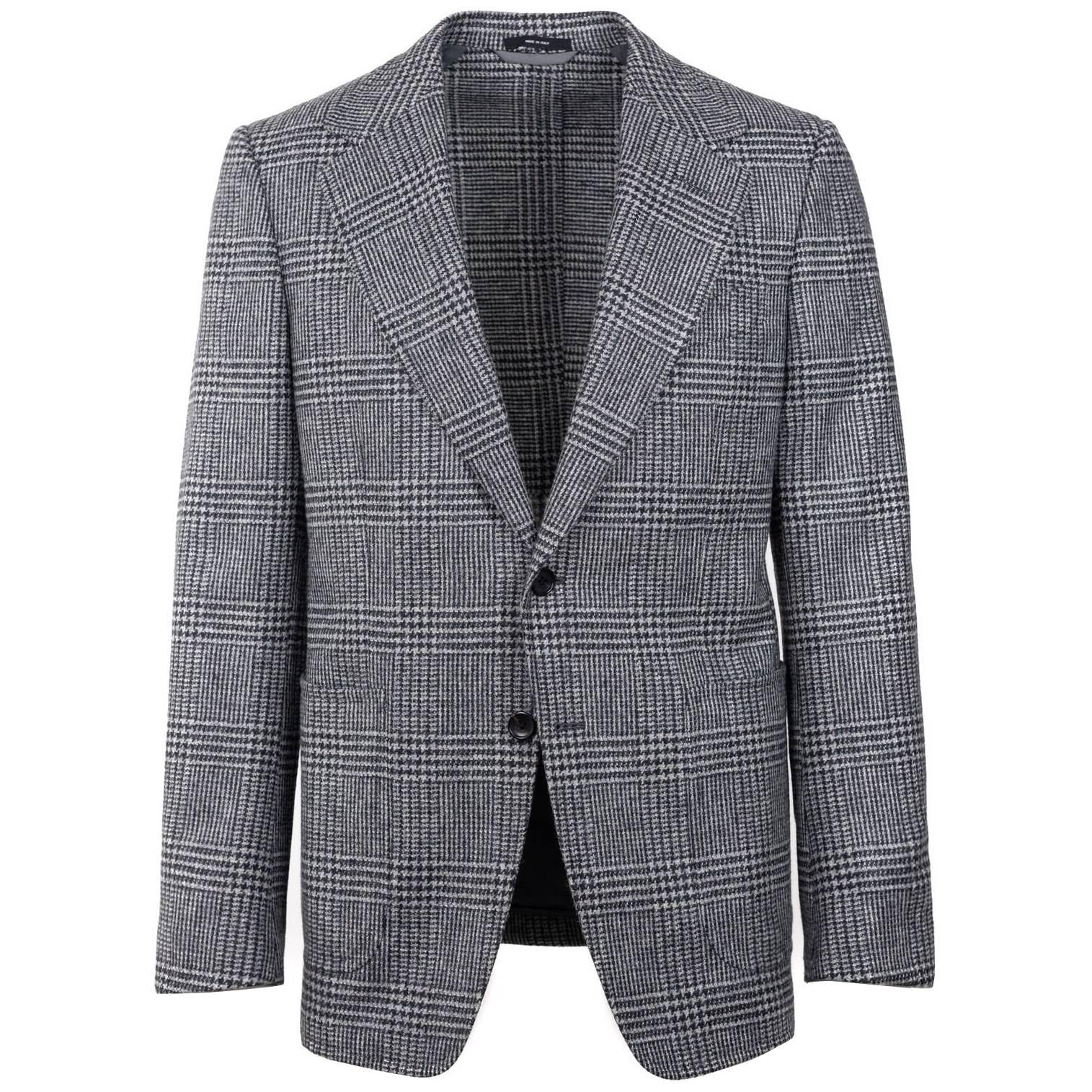 Tom Ford Prince Wales Houndstooth Shelton Sports Coat Jacket 48R 38R ret $3890 For Sale