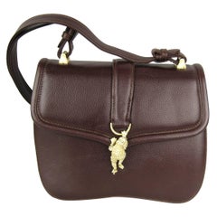 1995 BARRY KIESELSTEIN CORD Brown Lux Leather Mini Handbag Never Used