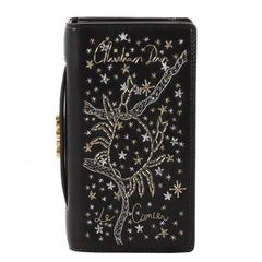 Christian Dior Tarot Pouch Embroidered Leather