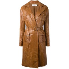 Christian Dior by John Galliano Panelled Eel Leather Coat, 2008