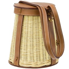 Hermes Barenia & Wicker Picnic Farming Bag