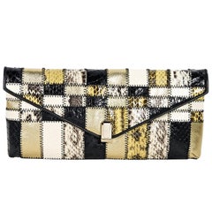 Multicolor Tamara Mellon Snakeskin Clutch