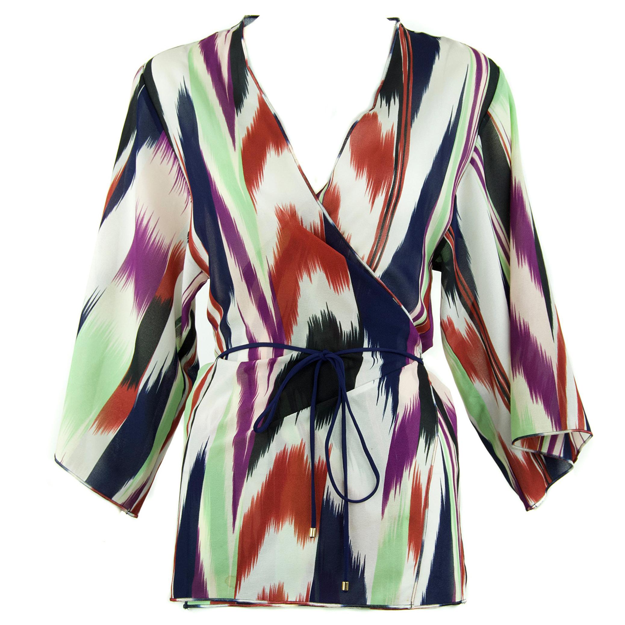 Missoni Mare Printed Wrap Top  - Size S For Sale