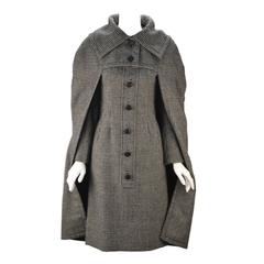 1950s Christian Dior Houndstooth Designer Cape and Dress Set 12