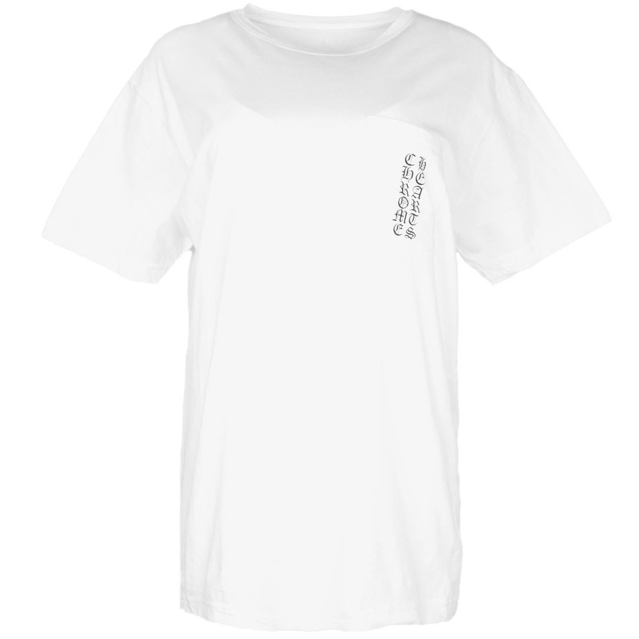 Chrome Hearts Unisex White Pocket T-Shirt W/ Back Logo sz Men's L