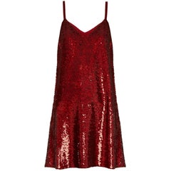 Ashish V-Neck Sequin-Embellished Mini Dress