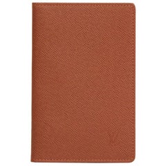 Louis Vuitton Brown Taiga Leather Card Holder ID Wallet case 511lvs68 For  Sale at 1stDibs