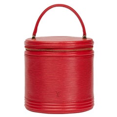 1996 Louis Vuitton Red Epi Leather Vintage Cannes