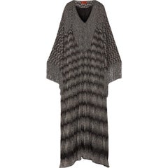 Stunning Missoni Fringed Lurex Metallic Maxi Kaftan Gown