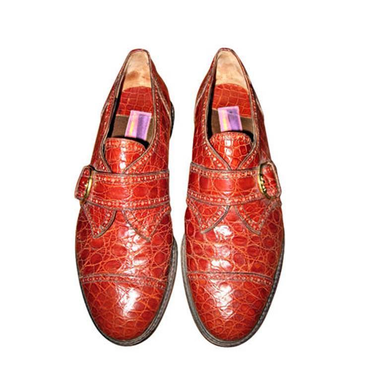 Mens Alligator Shoes - For Sale on 1stDibs | men's alligator dress shoes, alligator  loafers, alligator shoes for men