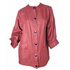 1970s Oscar de la Renta Linen Jacket 5