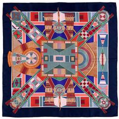 WOW Hermes Silk Scarf L'Art Indien des Plaines by Sophie Koechlin 6
