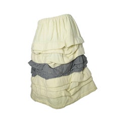 Comme des Garcons Ruffle Skirt with Gingham