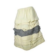 Vintage Comme des Garcons Ruffle Skirt with Gingham 