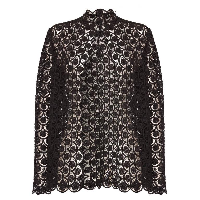 1960s Black Lace Jacket For Sale at 1stdibs