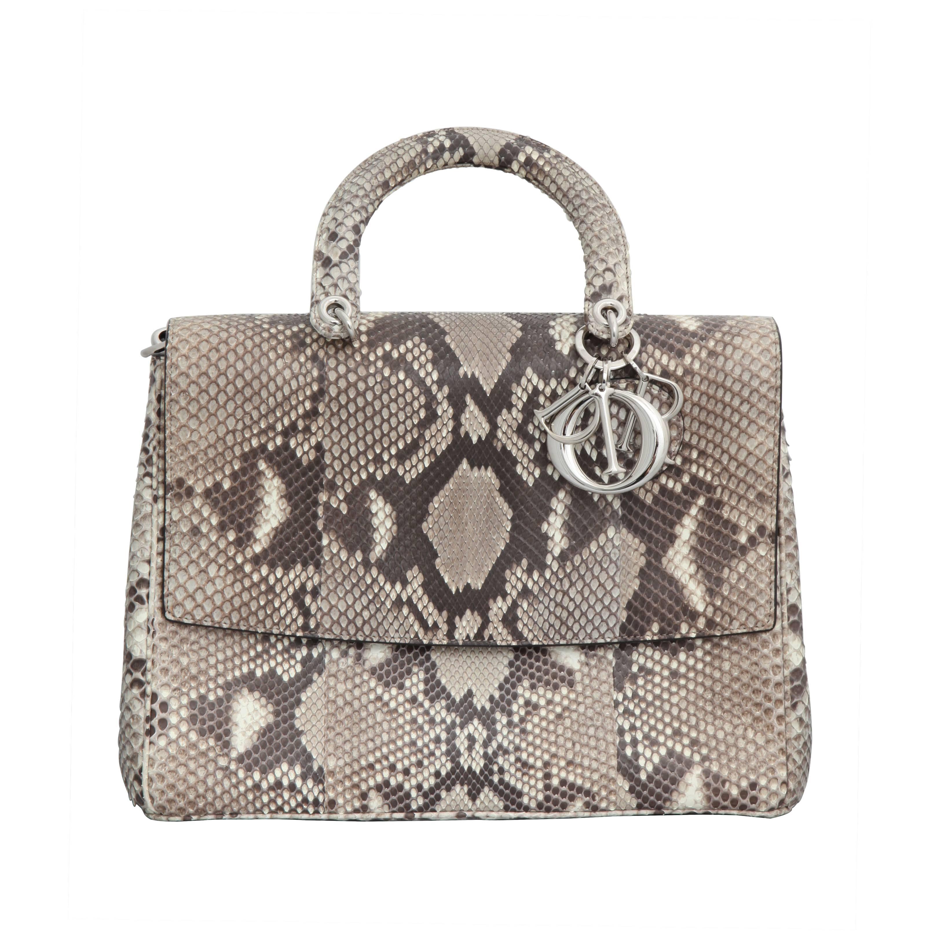 Amazing Christian Dior Python 'Be Dior" Bag New in Box For Sale