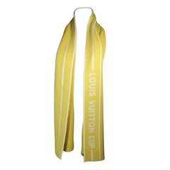 Louis Vuitton Cup Cashmere Blend Scarf Yellow With Tags