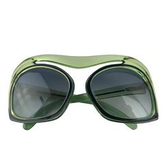 1970's Christian Dior Mint Green Sunglasses.