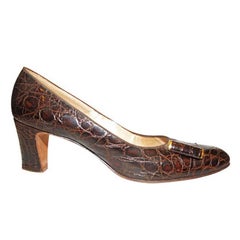 Montaldos Genuine Alligator Mod Heels