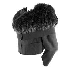 Comme des Garcons AD 1989 Fur Shawl Collar Jacket 4