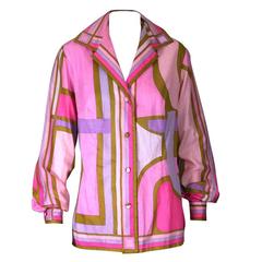 Emilio Pucci Pastel Cotton Blouse 6
