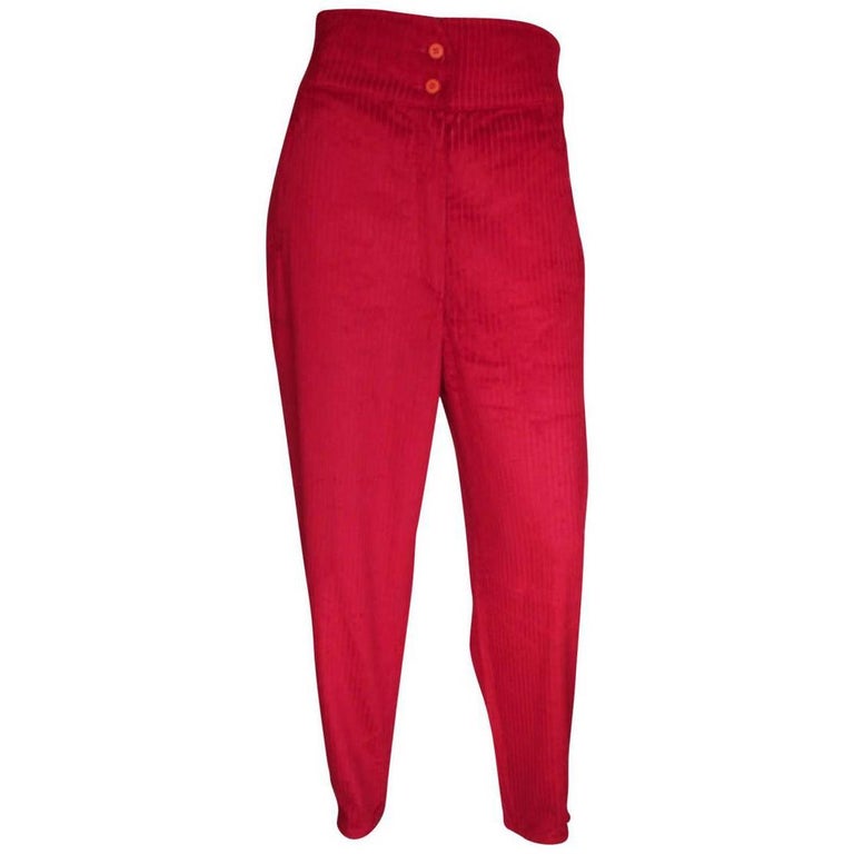 CHEAP AND CHIC by MOSCHINO Size 6 Coral Triacetate Blend Guipure Dress Pants  For Sale at 1stDibs