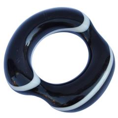 Huge Black & White "Swirl" Lucite Brooch