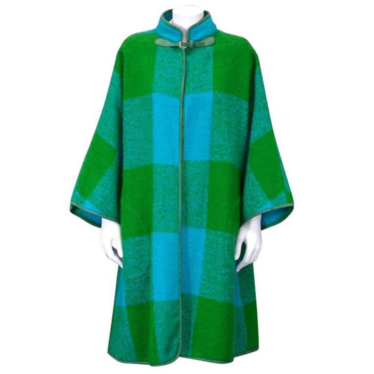 Suede Trimmed Bonnie Cashin Blanket Coat