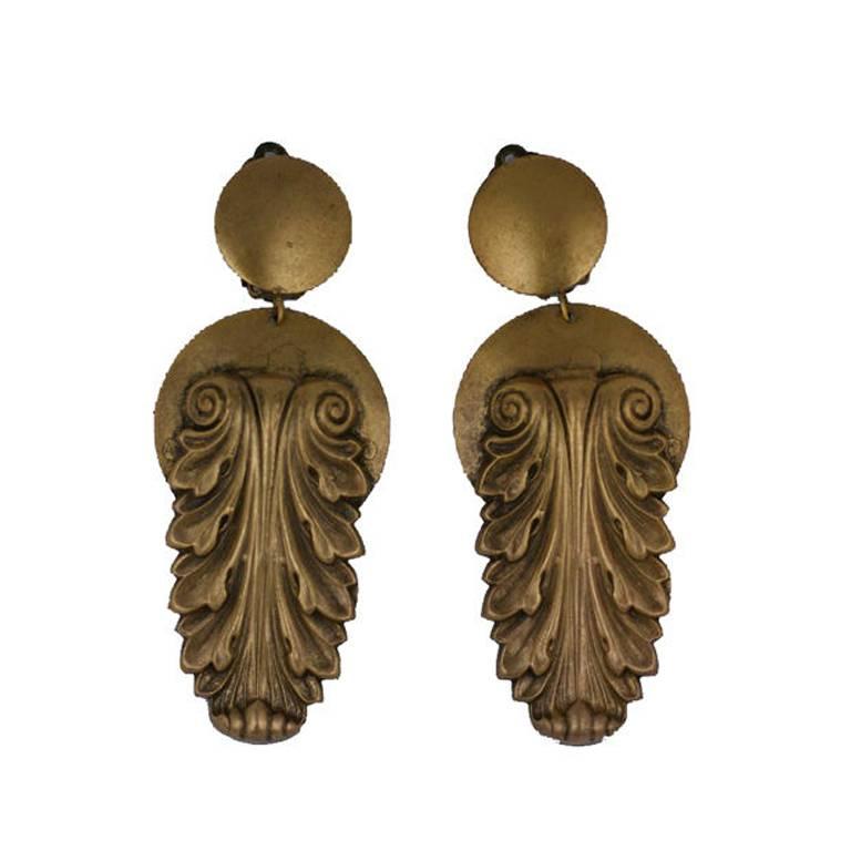 Joseff of Hollywood Neoclassical Earring For Sale