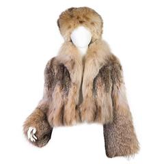 Retro Adolfo II for Saks Fifth Avenue Lynx Fur Coat and Hat
