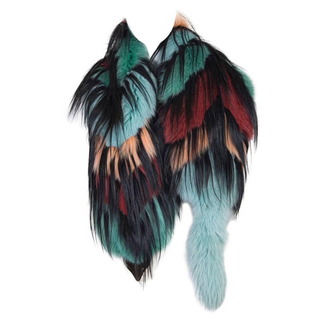 Missoni Fox and Yak Fur Stole