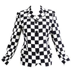 1994 Gianni Versace Couture " Silk Checkered" Jacket 2