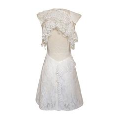 Nina Ricci Ethereal Lace Cutout Back Dress 9