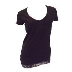 Chanel Black Tee Shirt - Size 36 4