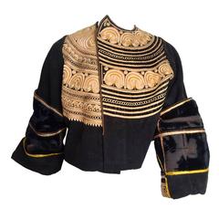 Antique Decorative Coat with Gold Embroidery