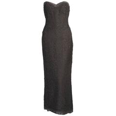 Chanel Haute Couture Elegantly Sexy Strapless French Lace Dress 9