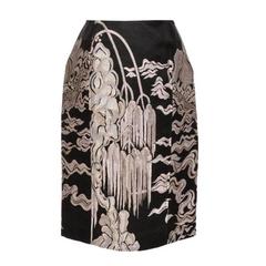 TOM FORD for YVES SAINT LAURENT JACQUARD SKIRT