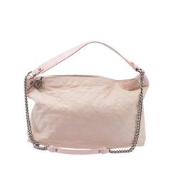 2012 Chanel Light Pink Quilted Leather Large Chain Crossbody Bag