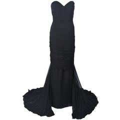 Elizabeth Mason Couture Silk Chiffon Gown Made to Order 12